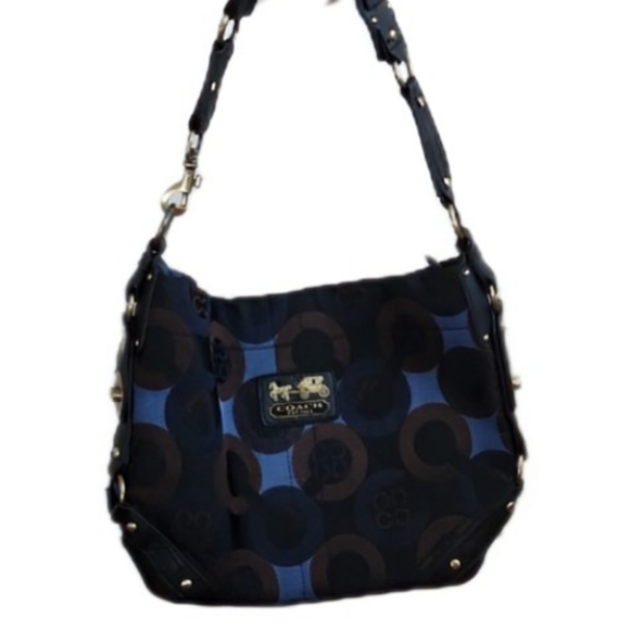 Coach Navy and Black Shoulder Bag - Picture 1 of 8